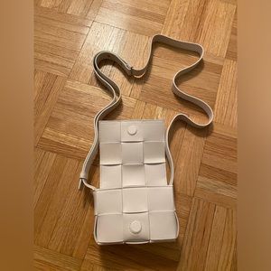 Bottega veneta mini cassette bag white